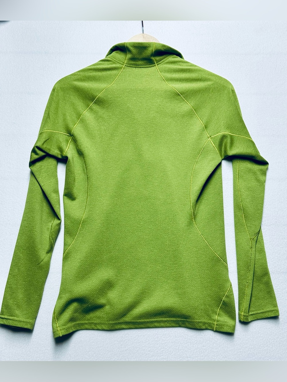 Patagonia Capilene 3 Women’s Small Green Polartec Power Dry 1/4 Zip Pullover - Picture 4 of 5